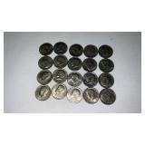 20. 1971,1974  Kennedy half dollars