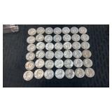 42 ï¿½ 1961  silver quarters