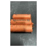 3 Rolls Mixed Quarters 1960s-90s