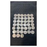 40ï¿½ mixed date silver quarters