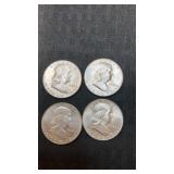 1963  Franklin silver  half dollars