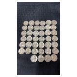 40 ï¿½ 1964  silver quarters