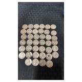 40 ï¿½ 1964 silver quarters