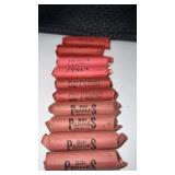 10 rolls of unsearched miscellaneous Pennieï¿½s