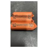 3 Rolls 1960s & 70s Quarters