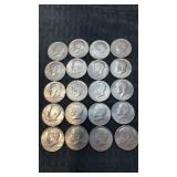 Bicentennial  Kennedy half dollars 1776-1976  $20