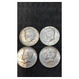 4.  1967 Kennedy half dollars 40% silver