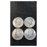4.  1968 Kennedy half dollars 40% silver