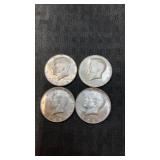 4.  1968 Kennedy half dollars 40% silver