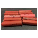 10 Rolls Unsearched 1960s Pennies