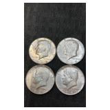 4.  1968 Kennedy half dollars 40% silver