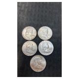 5.   1962  Franklin  silver half dollar
