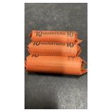 3 Rolls 1960s & 70s Quarters