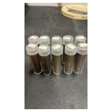 10 Tubes 1940s Pennies, S , D & P Stamped ,