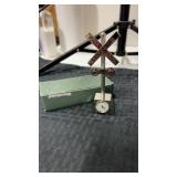Railroad crossing signal desk click