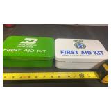 2 Burlington Northern Railroad First aid Metal