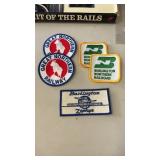 5 railroad patches including Burlington, great