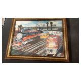 Santa Fe Railroad Print, Approx 11x14ï¿½