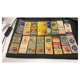 Miscellaneous match book  covers