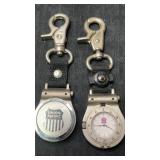 2 Union Pacific watch fobs