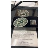 Burlington northern railroad injury free award