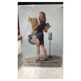 Harley-Davidson metal sign in plastic wrap.