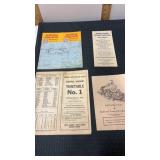 Lot of railroad papers including time tables,