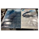 2000 & 2002 Amtrak Railroad Calendars, Some Edge