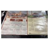 1986 & 1981 Amtrak Railroad Calendars, Approx