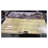 3 Amtrak Calendars , 1996, 97 & 98, Approx 24x36ï¿½