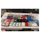 Approx 50 Railroad Playing Cards Decks, Some