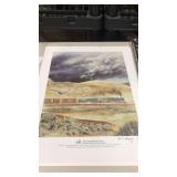 National railroad museum print singed and
