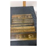 Photoetched trains on metal