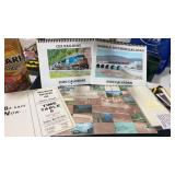 Railroad calendars , time tables BNSF and map