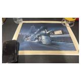 NY Central United Savings Railroad Signed Print