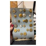 Railroad  conductor and brakeman buttons