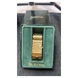 Menï¿½s Bulova gold tone wrist watch with Santa Fe