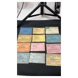 Vintage employee passes for the Pennsylvania