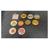 Railroad pin backs and key chain