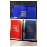 Nickel plate road railroad playing cards  red.