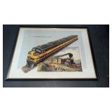 Western Pacific Railroad Framed Print Approx