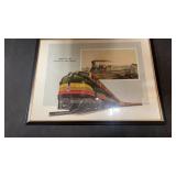 Framed Seaboard Railway Print  Approx 12x16ï¿½