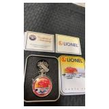 Lionel pocket watch with COA