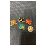 Group of railroad pins