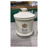 Vintage Harrods blue Stilton cheese ceramic pot p