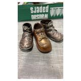 3 baby high top shoes 1 bronzed