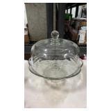 Vintage Savannah clear cake plate