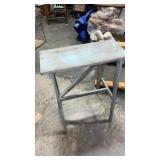 Vintage Wood Blue Shop table, Approx 30ï¿½ Tall x