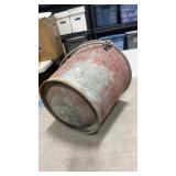 Vintage Galvanized Fire Bucket