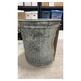 14ï¿½ Galvanized Trash Can Ribbed